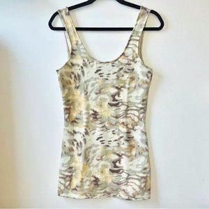 FREE PEOPLE abstract camo bodycon mini dress-small